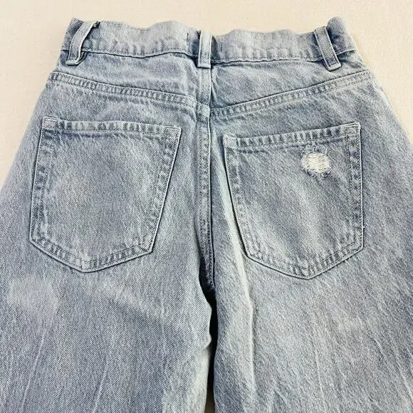 Playboy by PacSun Size 23 Eco Super Distressed High Waisted Baggy Jeans - Picture 12 of 15